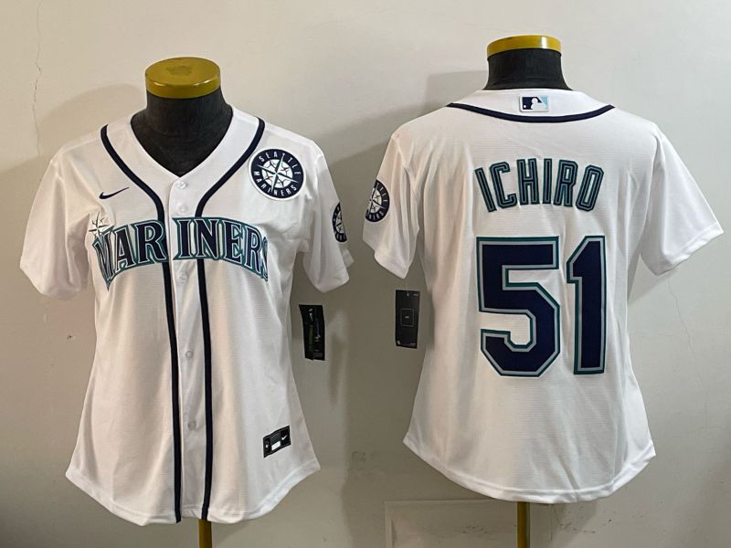 Youth Seattle Mariners #51 Ichiro White Game 2026 Nike MLB Jersey style 08